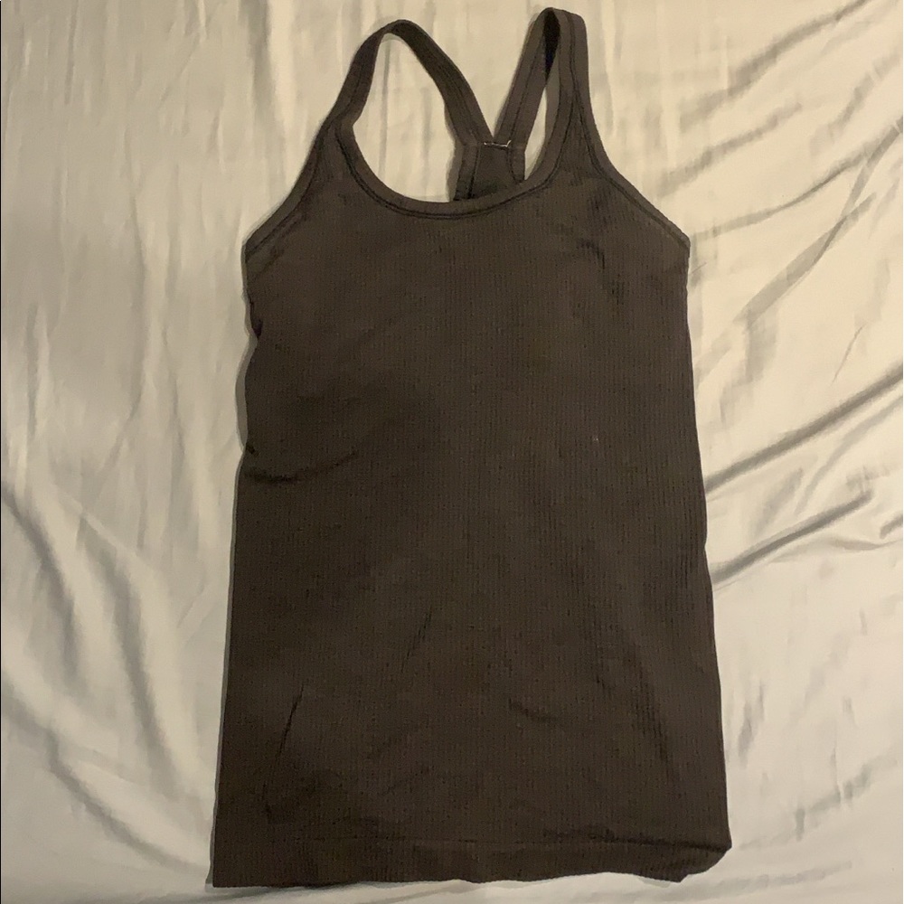 Lululemon Black Ribbed Tank
